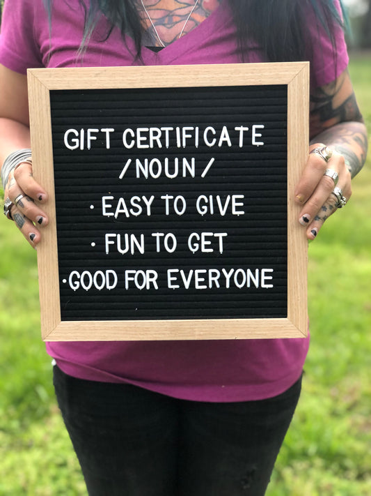 Gift Certificate / Card