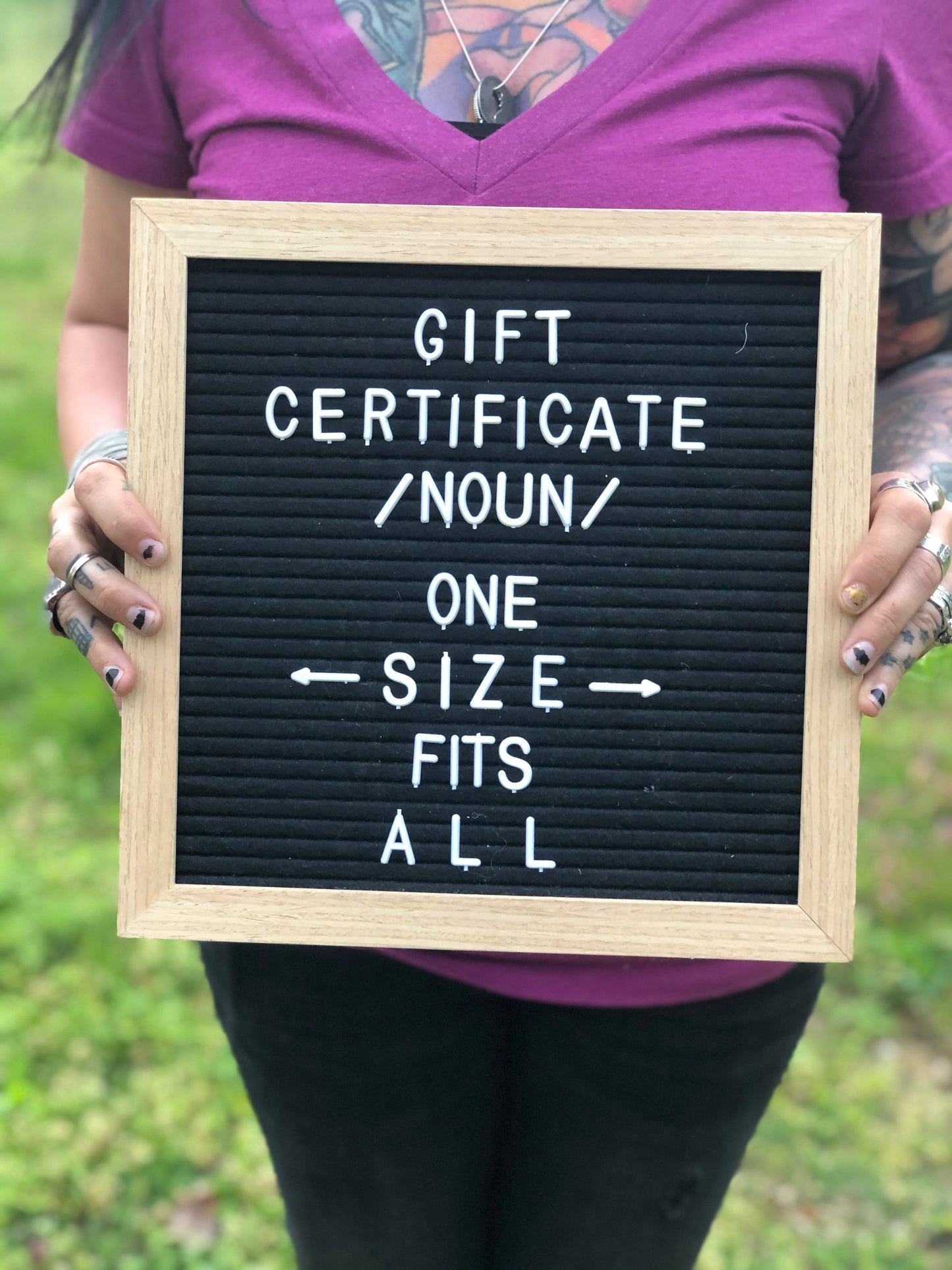 Gift Certificate / Card