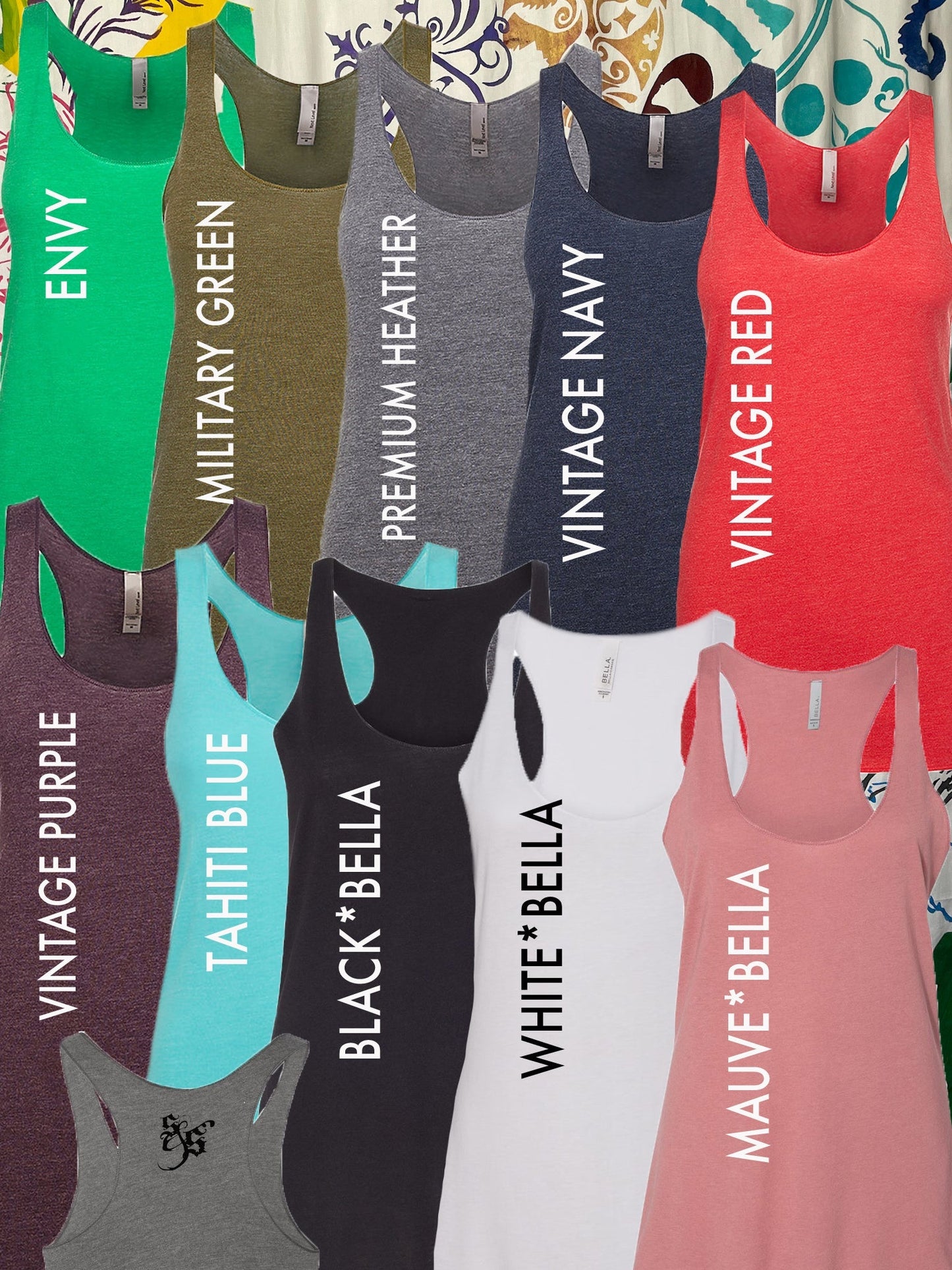 Leafy Plant Ladies Racerback Tank