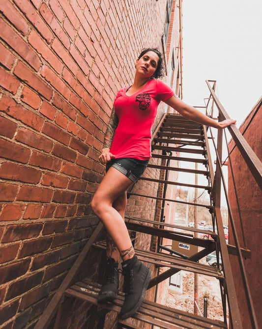 Mask Mini Ladies V-Neck