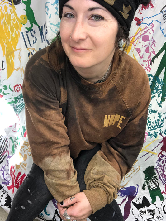 Nope Distressed N Dyed Sweater