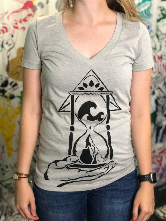 Journey Front Ladies Premium V-Neck T-shirt