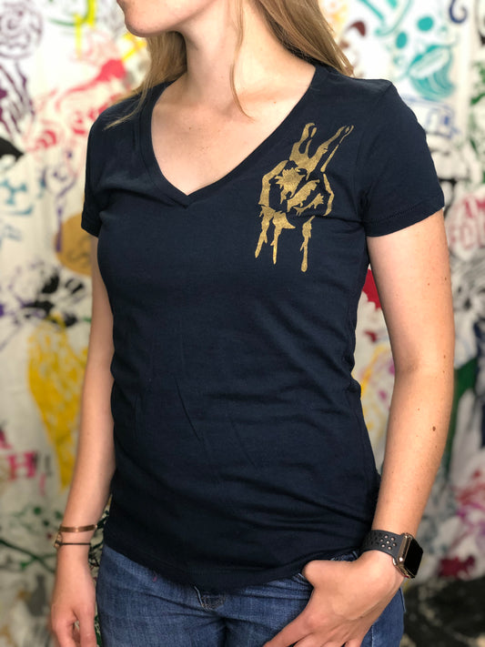 Deuces Mini Ladies V-Neck