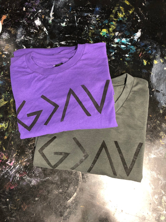 God is greater than the ups and downs Unisex Crew Neck T-shirt