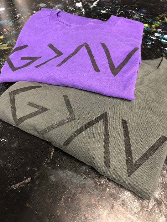 God is greater than the ups and downs Unisex Crew Neck T-shirt