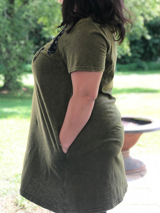 Stay Weird shirt dress Plus sized