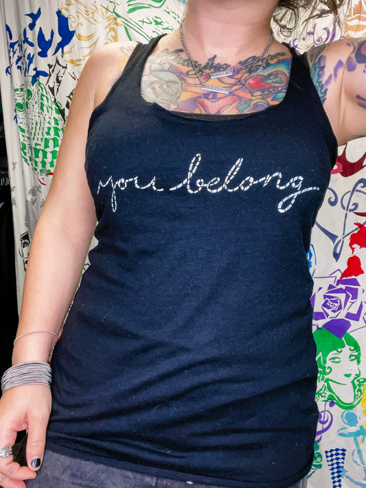 You Belong Ladies Premium Racerback Tank