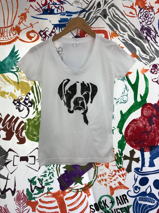 Boxer Ladies V-Neck T-shirt