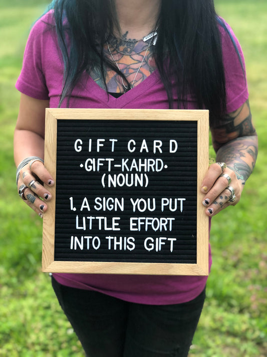 Gift Certificate / Card