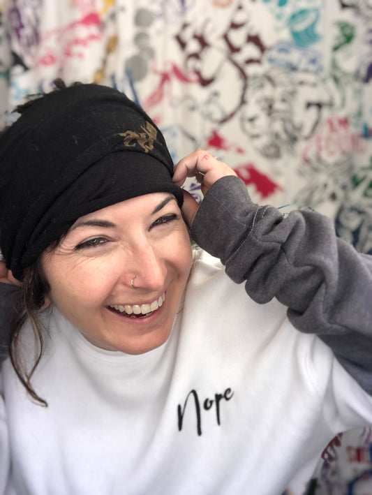 Nope Dip Dyed Sweater