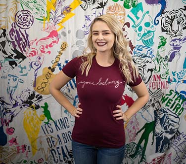 You Belong Ladies Crew Neck T-shirt