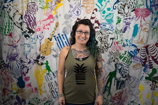 Aloe Plant Ladies Racerback Tank