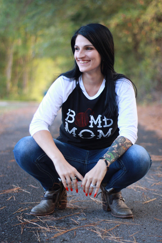 Bomb Mom Baseball Tee