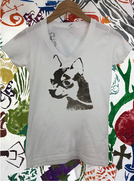 Chihuahua A Ladies V-Neck T-shirt