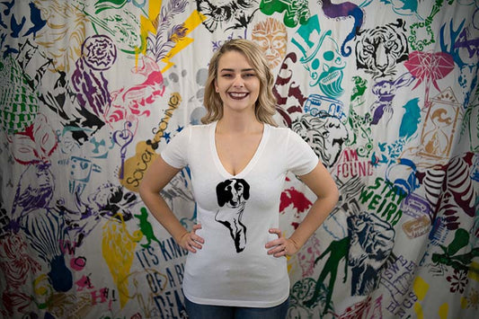 Hound Ladies V-Neck T-shirt
