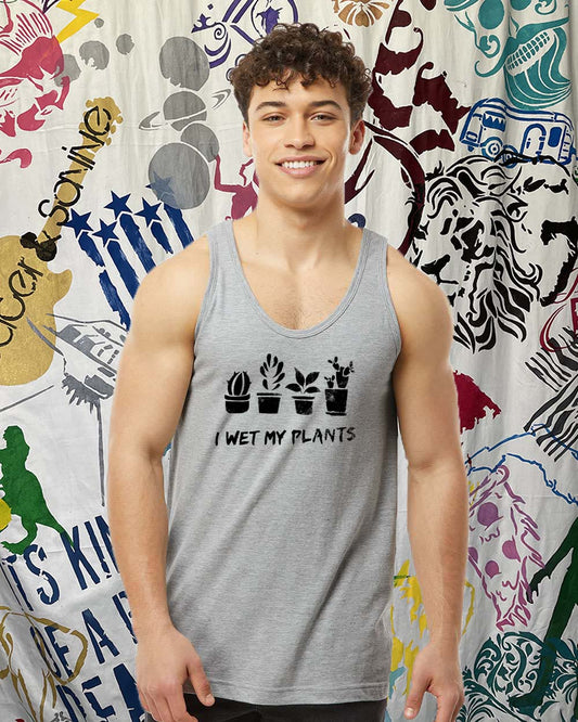 I Wet My Plants Unisex Tank