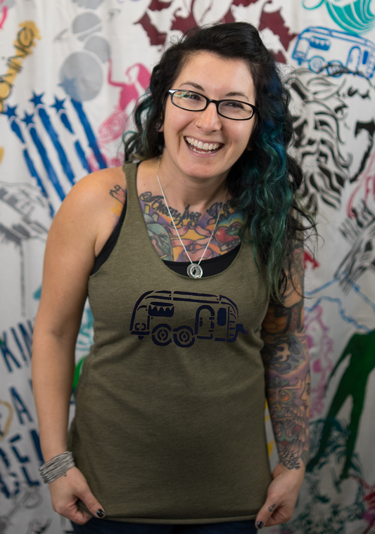 Camper Ladies Premium Racerback Tank