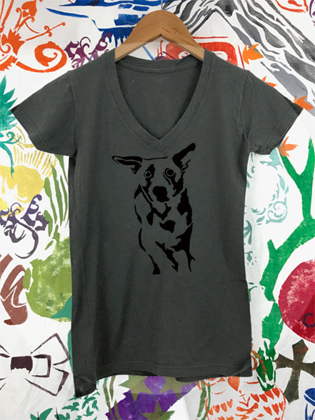 Heeler Ladies V-Neck T-shirt