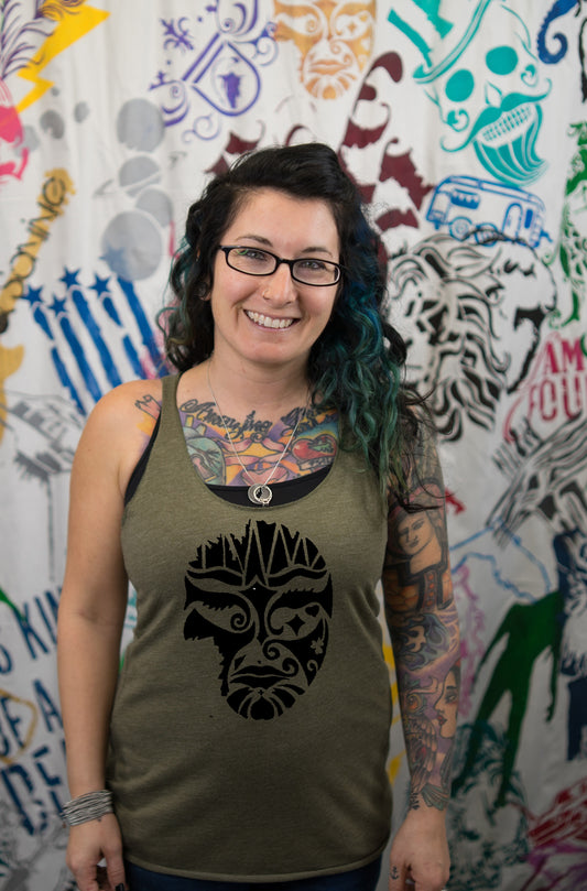 Mask Ladies Premium Racerback Tank