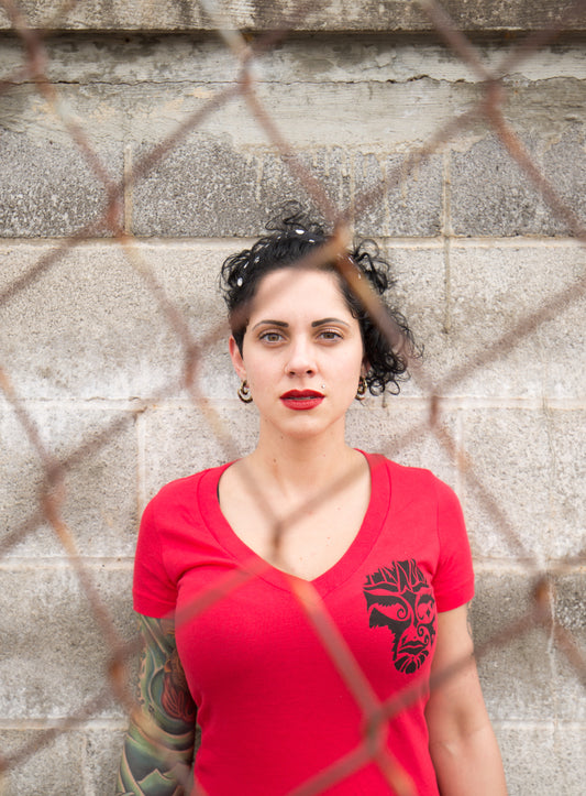 Mask Mini Ladies V-Neck