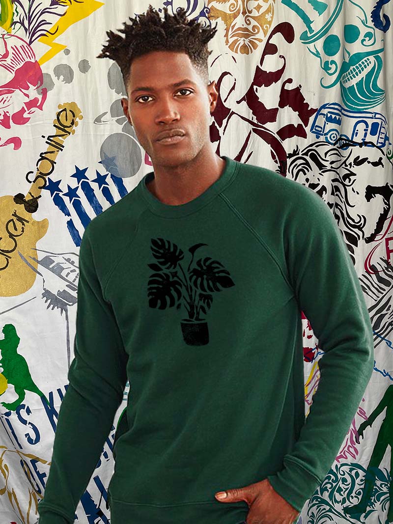 Monstera Raglan Sweatshirt