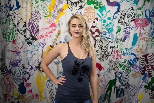 Monstera Ladies Racerback Tank