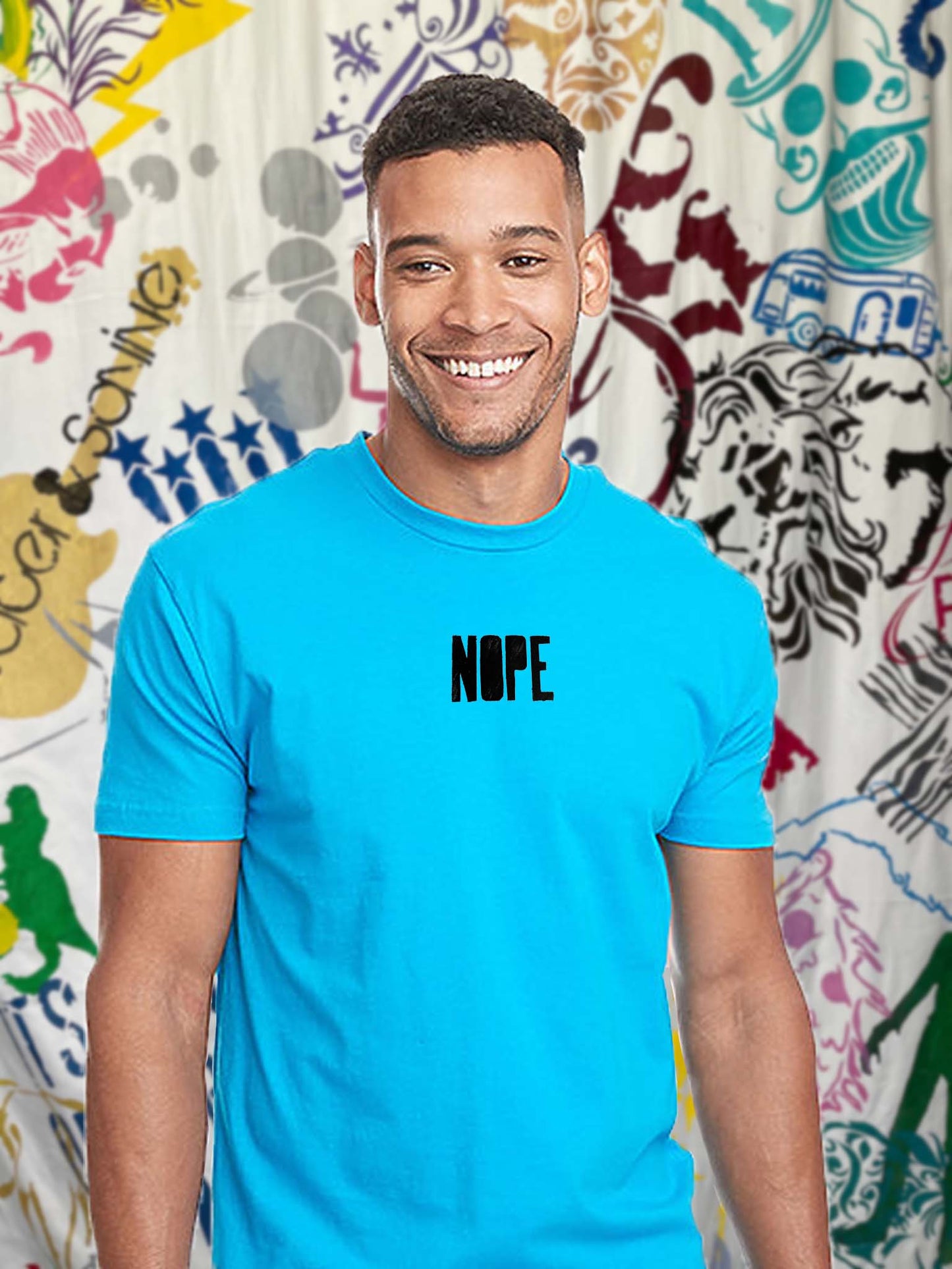 Nope Bold Center Unisex Crew Neck T-shirt