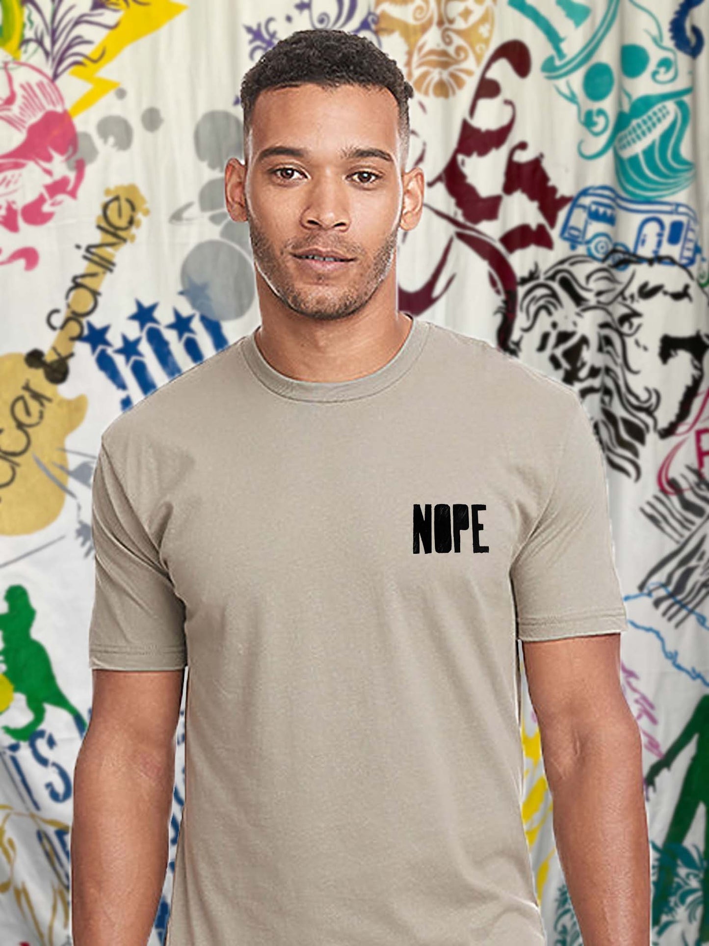 Nope Bold on Pocket Unisex Crew Neck T-shirt