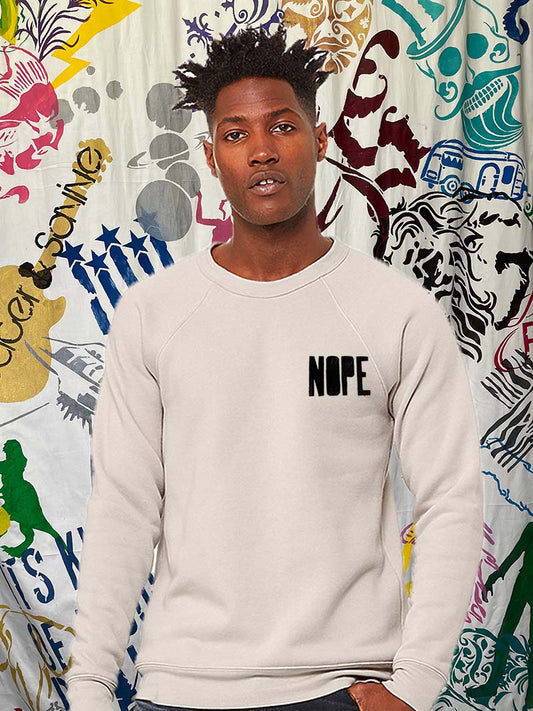 Nope Raglan Sweatshirt