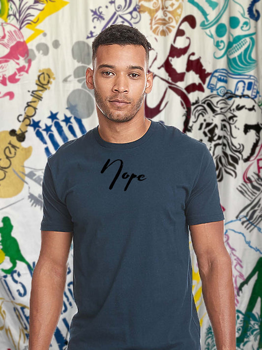 Nope Script Center Unisex Crew Neck T-shirt