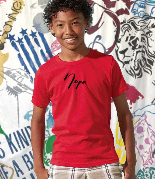 Nope Script Earthy Youth Premium Tee