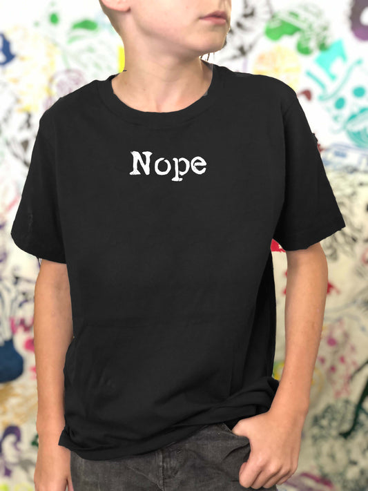 Nope Type Earthy Youth Premium Tee