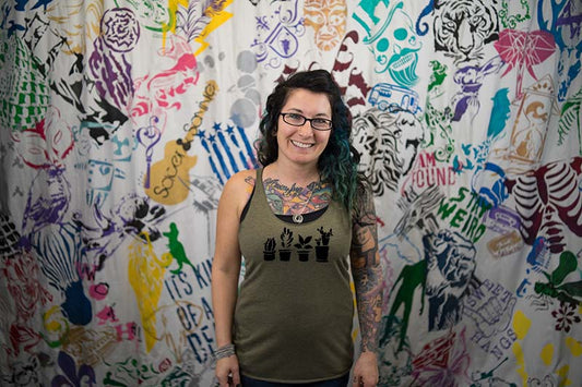 Plant Lineup Ladies Racerback Tank