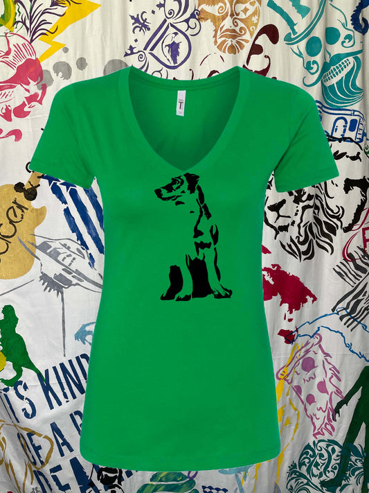 Retriever Ladies V-Neck T-shirt